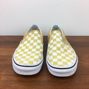vans checkered mustard